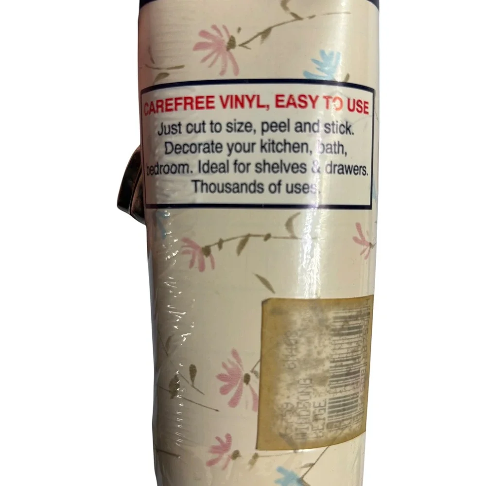 Magic Cover Windsong Beige Floral Self Adhesive Vinyl Contact Paper 3 Yds x 18 I